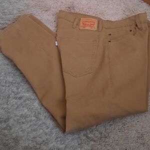 Levi's 502 Mend Tan Straight Leg Jeans